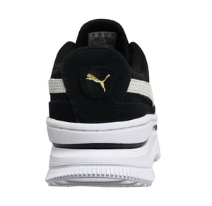 Puma Deva Suede Leather Svart Vit Lace Up Dam Platform Träningsskor 372423 03
