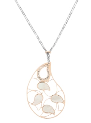 Orphelia 'Lana' Dames 925 Sterling Zilveren Ketting met Hanger - Zilver/Rosé ZK-7164