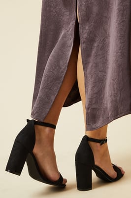 Wide Fit Spark Block Heel Sandals