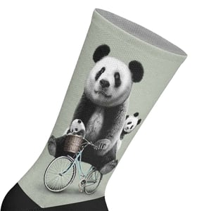 Lange uniseks sokken met elastische print