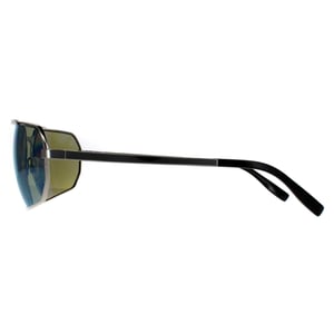 Serengeti Rechthoek Heren Glimmend Zilver Saturnus 555nm Blauw Gepolariseerd Hinkley