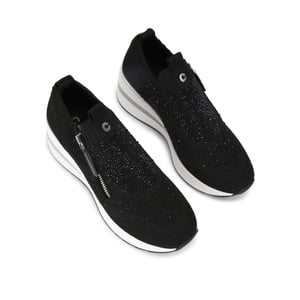 Carvela  High Rise Zip Knit Sneakers