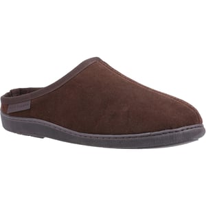 Hush Puppies Mens Ashton Suede Slippers (Brown)