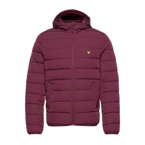 Lyle & Scott Lightweight Puffer Jacket in Burgundy