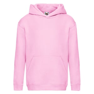 Fruit of the Loom Sweatshirt met capuchon voor kinderen/Kinderen (Lichtroze)