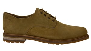 Clarks Foxwell Hall Mens Dark Sand Shoes
