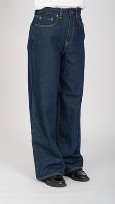 De Originele Performance Wijde Jeans - Donkerblauwe Denim