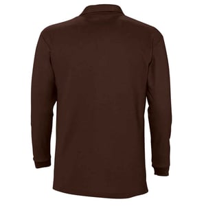 SOLS Volwassen uniseks Winter II poloshirt met lange mouwen (Chocolade)