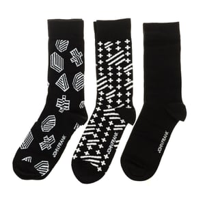 Pack-3 High-top socks with anti-pressure cuff JF3LSMC03-STANDART men