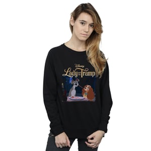 Disney Dames/Dames Lady And The Tramp Hommage Sweatshirt (Zwart)