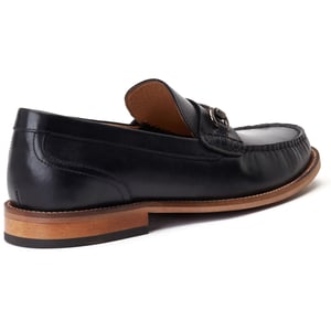 Base London Madison leren herenpantoffels zwart