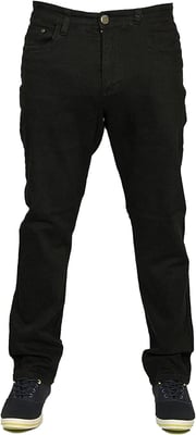  Kam Mens Big King Size Stretch Chinos Jeans Black