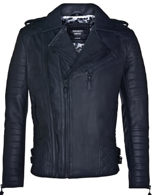 Leather Biker Quilted Brando Motorcycle Jacket