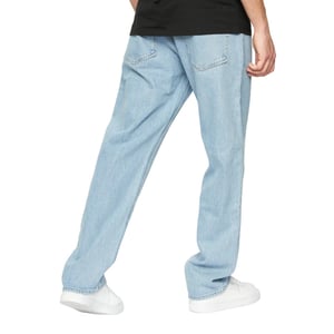 Crosshatch Heren Tillman Stone Wash Baggy Jeans (Licht)