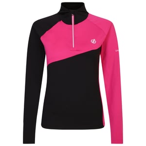 Dare 2B Womens/Ladies Ice Core Stretch Midlayer (Pure Pink/Black)