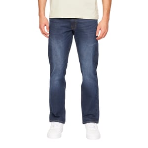 Crosshatch Heren Cadman Rechte Jeans (Donkere wasbeurt)