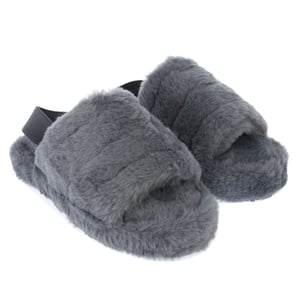 Girl's Original Penguin Junior Fluffy Slipper in Grey