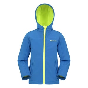Mountain Warehouse Waterbestendige Soft Shell Jas voor kinderen/Kinderen (Kobalt)