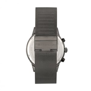 Breed Espinosa chronograaf mesh-armband horloge met datum