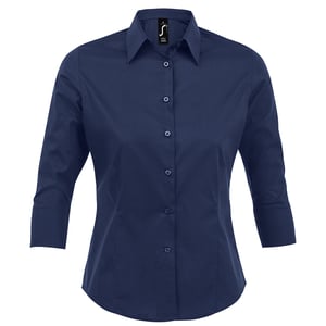 SOLS Dames/dames Effect 3/4 mouw passend werkoverhemd (Donkerblauw)