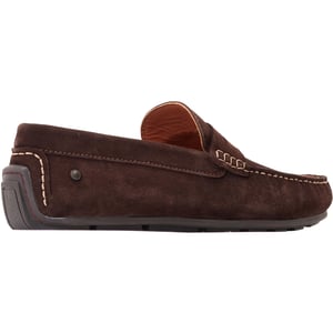 Base London Collins Leer Heren Donker Bruin Loafers