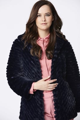 Faux Fur Hooded Coat