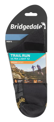 Bridgedale - Mens Running Ultralight Merino Low Socks - Gunmetal