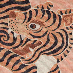 furn. Tibetan Tiger Printed Outdoor Rug, 120 x 170 cm