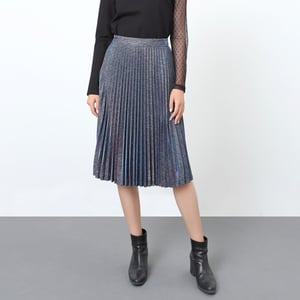 Skimrande kjol med solpleats