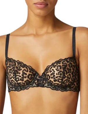 Simone Perele Felicie Half Cup Bra -  Cranberry