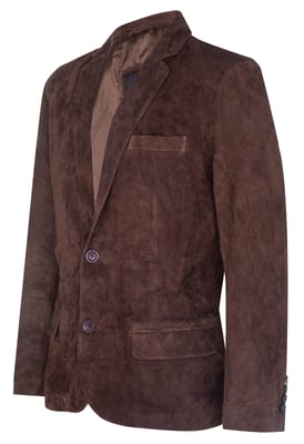 Blazer suède jas Zachte Italiaanse leren jas
