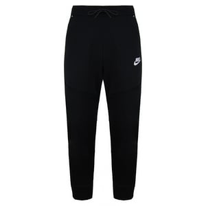 Nike Slim Fit Stretch Waist Black Logo Mens Reflective Trim Track Pants CU4500