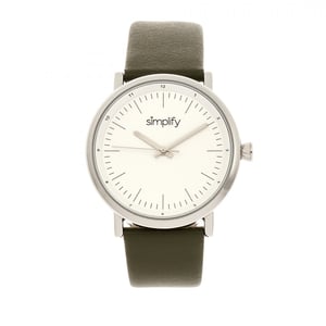 Vereenvoudig het 6200 horloge met leren band