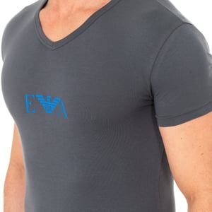 Heren-T-shirt met korte mouwen en V-hals 110810-8P715