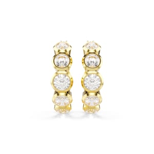 Swarovski 'Imber Organic' Dames Vergulde Metalen Hoepel Oorbellen - Goud 5711483