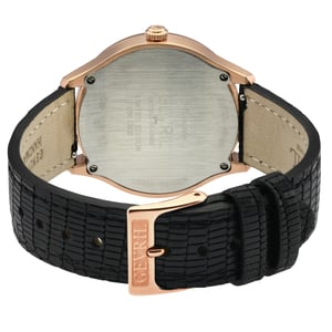 Gevril Women's Morcote Swiss Diamond Black MOP, Genuine Italian Leather Watch