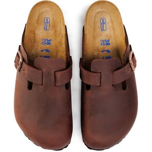 Birkenstock Boston nu oiled soft footbed smal habana unisex instapper