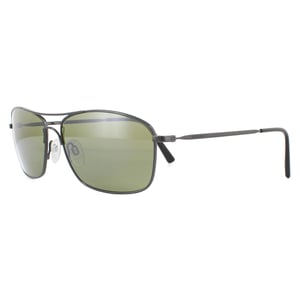 Serengeti Zonnebril Corleone 8565 Glanzend Donker Gunmetal Mineraal Gepolariseerd 555 Nm Groen