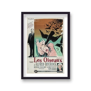 Alfred Hitchcock's The Birds Vintage Movie Poster French