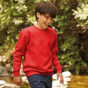 Fruit Of The Loom Kinder Unisex Premium 70/30 Sweatshirt (Rood)