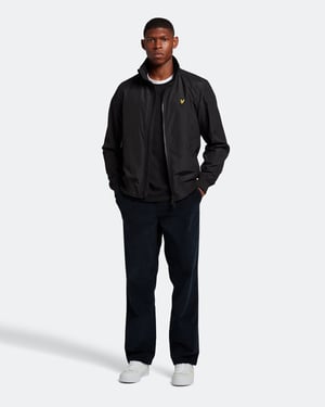 Lyle & Scott ringer-T-shirt in zwart