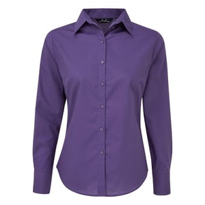 Premier Dames/Dames Shirt Met Lange Mouwen (Paars)