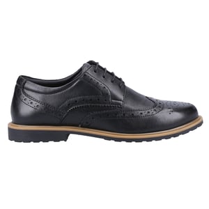 Hush Puppies Girls Verity Leather Brogues (Black/Tan)