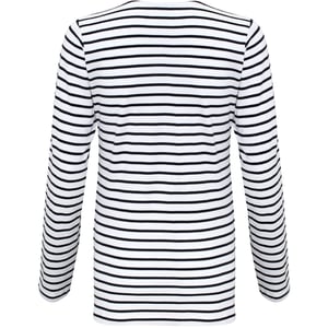 Asquith & Fox Womens/Ladies Mariniere Coastal Long Sleeve T-Shirt (White/Navy)