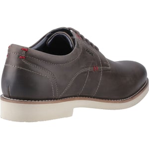 Pod Hampton Leer Herenschoenen Grijs Veterschoenen