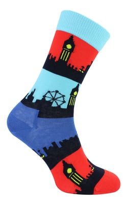 London Landmark Socks | Happy Socks | Novelty Gift Socks - Blue