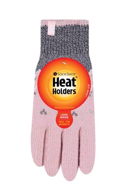Heat Holders - Womens Nordic Fleece Lined Thermal Gloves