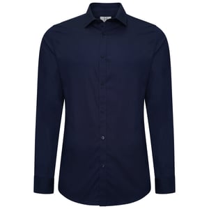 Harry Brown Theo Navy Cotton Shirt