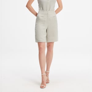 Gestreepte rechte shorts