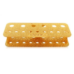 Envie Make-Up Brush Holder 15 Hole Upright Head-Up Cosmetic Organiser, Gold